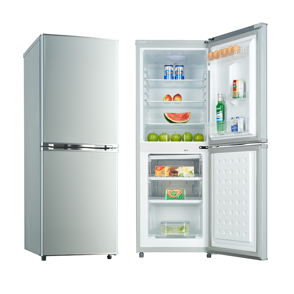 225L Low Noise Bottom Freezing Double Door Refrigerator Freezer Combo
