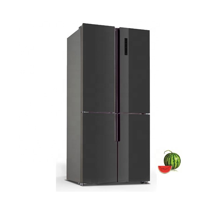 455L No Frost Glass Door 4 Door FridgeRefrigerator With Water Dispenser