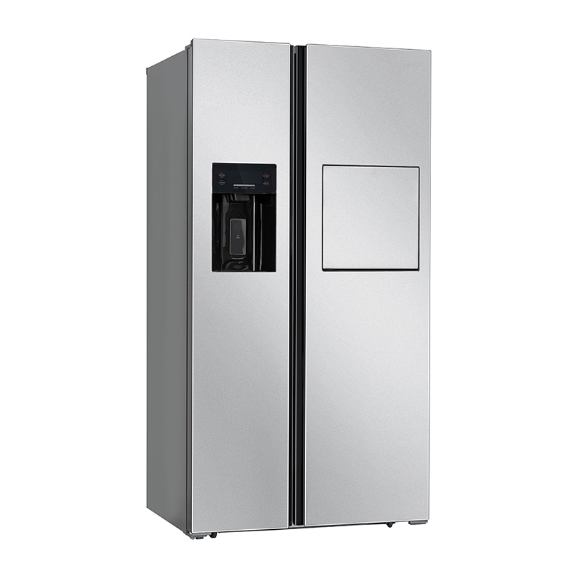 608L Big Capacity Low Noise Digital Electronic Control Side By Side Refrigerator With Ice Maker