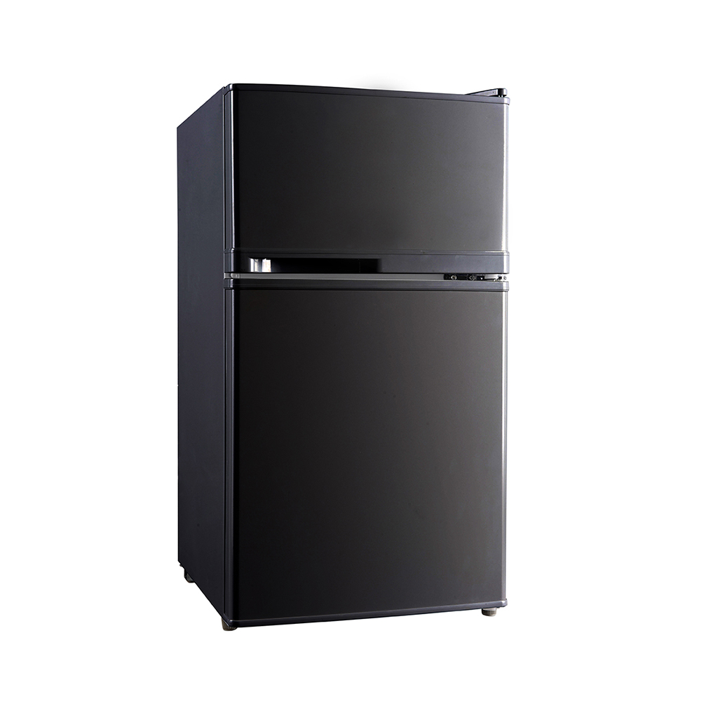 80L Low Noise R600a 2 door Top Freezer Small Compact Refrigerator